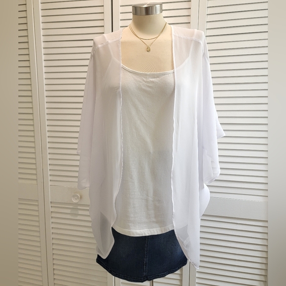 MOSS ROSE WHITE KIMONO - Picture 4 of 5